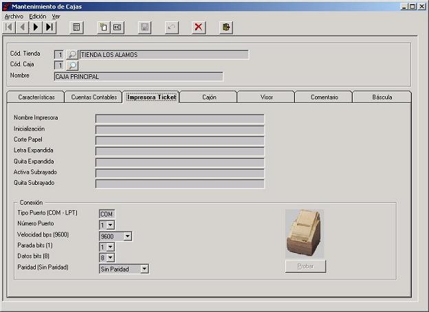 Cajas - Impresora Ticket