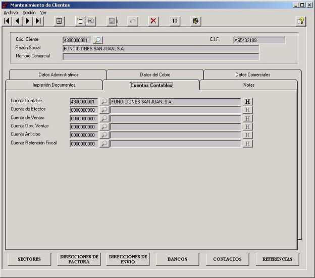 Clientes - Cuentas Contables