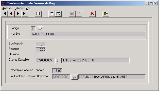 Formas de Pago