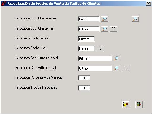 Actualizacin de Precios de Venta de Tarifas de Clientes