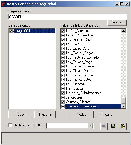 Restaurar Copia de Seguridad
