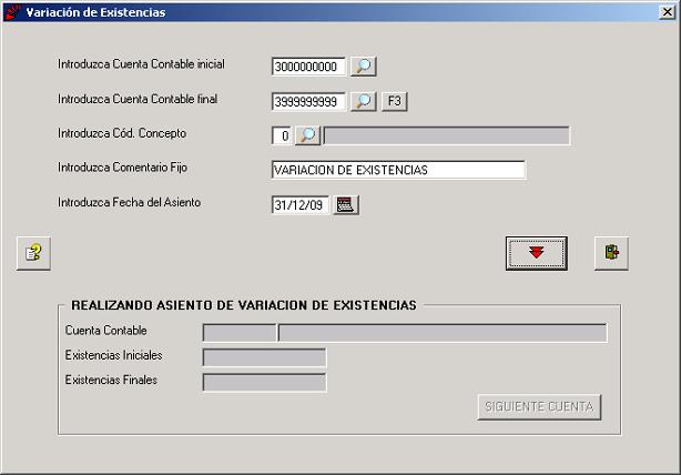 Variacin de Existencias