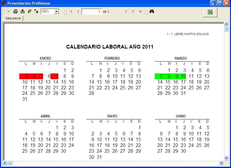 Calendario Anual