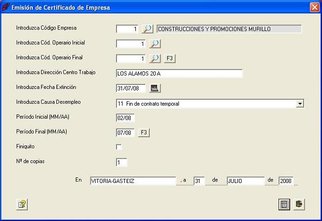 Certificado Empresa