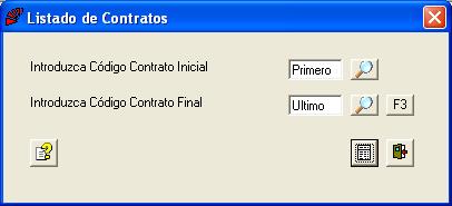 Listado de Contratos