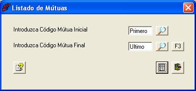 Listado de Mtuas