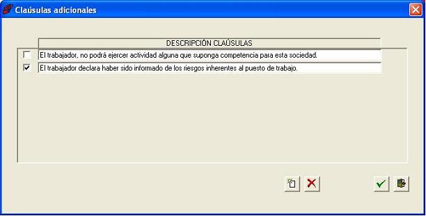 Clasulas Adicionales